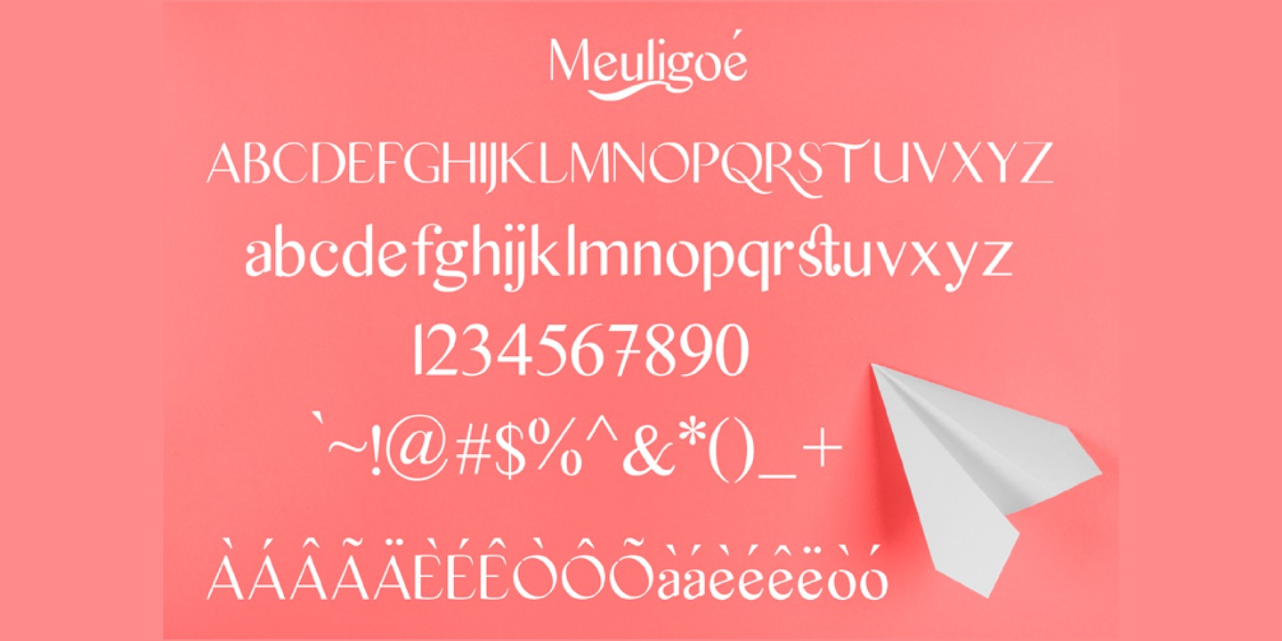 Пример шрифта Meuligoe Regular